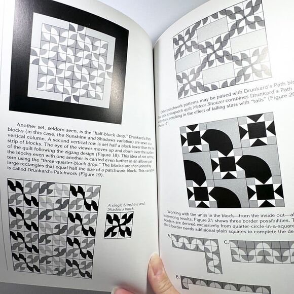 Quilt Pattern Happy Trails Classic Drunkard's Path by Pepper Cory Book - Picture 3 of 10